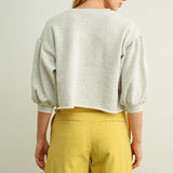 Raw Edge Bottom Sweatshirt
