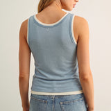 Sleeveless Racer Back Top