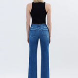 Flying Monkey - High Rise Straight - denim blue, womens jeans collection