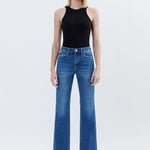 Flying Monkey - High Rise Straight - denim blue, womens jeans collection