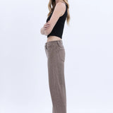 Flying Monkey - High Rise Barrel - stone, womens jean collection