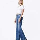 Flying Monkey - High Rise Crease Line Trouser Hem Wide