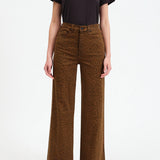 Daze - Leopard High Rise Wide Leg - SALE