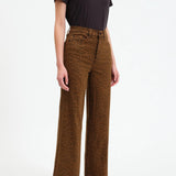 Daze - Leopard High Rise Wide Leg - SALE