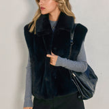 Collared Fur Vest