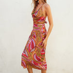 Leaf Print Midi Skirt - Fiesta, Women's Skirts Collection