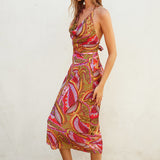 Leaf Print Midi Skirt - Fiesta, Women's Skirts Collection