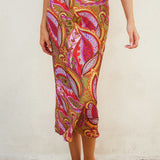Leaf Print Midi Skirt - Fiesta, Women's Skirts Collection