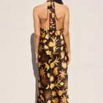 Pattern Satin Skirt - Golden Glow, Women's Skirts Collection