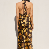 Pattern Satin Skirt - Golden Glow, Women's Skirts Collection