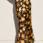 Pattern Satin Skirt - Golden Glow, Women's Skirts Collection