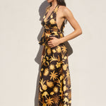 Pattern Satin Skirt - Golden Glow, Women's Skirts Collection