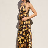 Pattern Satin Skirt - Golden Glow, Women's Skirts Collection