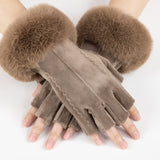 Soft And Fuzzy Fingerless Gloves