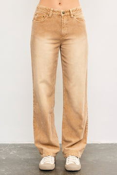 Corduroy Straight Leg Pant