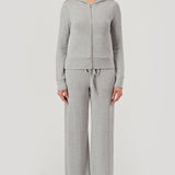 Brushed Fleece Drawstring Pant - grey, womens sweatpants/matching set collection
