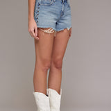 Hidden - Rivet Embroidery Relaxed Short