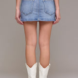 Hidden - Low Rise Micro Mini Skirt