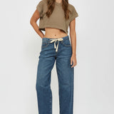 Hidden - Baggy Fit High Rise Jean