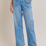 Hidden Jeans - Dad Two Button Jean With Patch Pockets