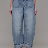 Hidden - Cropped Sammie Barrel Fit Cuffed
