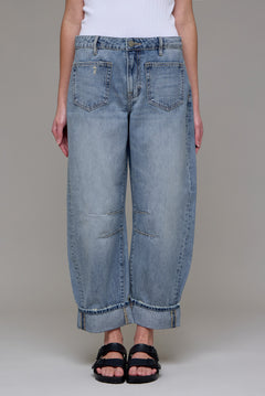 Hidden - Cropped Sammie Barrel Fit Cuffed
