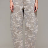 Hidden - Cropped Barrel Jean