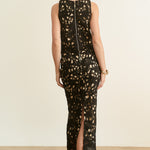 Crochet Top And Midi Skirt - Black, Women's Matching Sets Collection