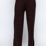 High Waisted Long Pant - Brown, Women's Pants Collection