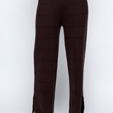 High Waisted Long Pant - Brown, Women's Pants Collection