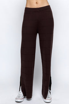 High Waisted Long Pant - Brown, Women's Pants Collection