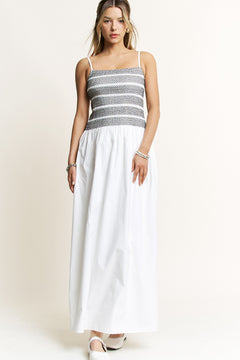 Smocking Maxi Dress