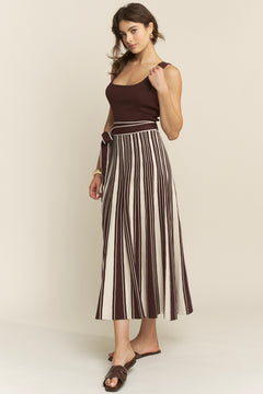 Tank With Pleated Stripe Dress