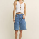 Stitch Detail Bermuda Short