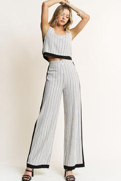 Sleeveless Top and Pant Set