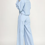 Collared Top With Pocket Detail