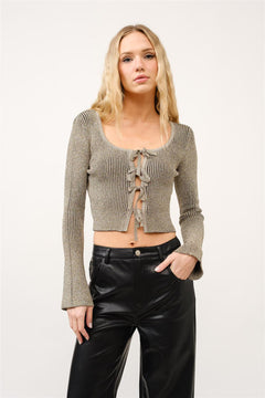 Ribbon Tie Sweater