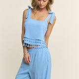 Fringe Bottom Pant And Tank Set