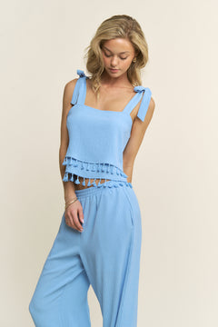 Fringe Bottom Pant And Tank Set