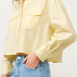 Cropped Button Down Top