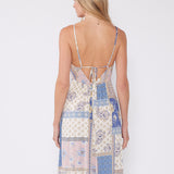 Paisley Print Tie Back Maxi