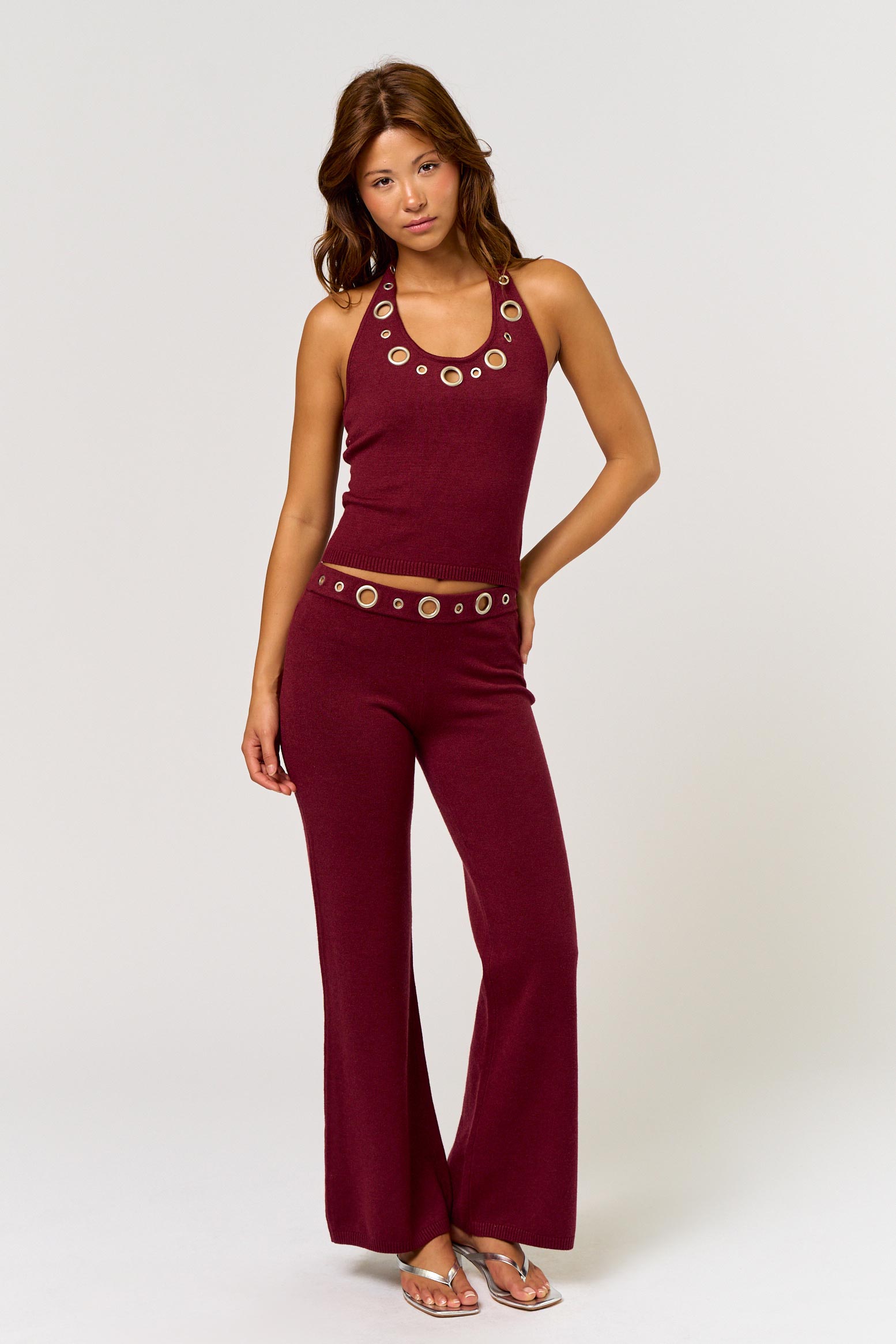 Groomet Halter Sweater Top - womens top/matching set collection