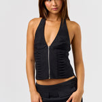 Halter Top - Black, Women's Tops Collection