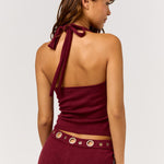 Groomet Halter Sweater Top - womens top/matching set collection