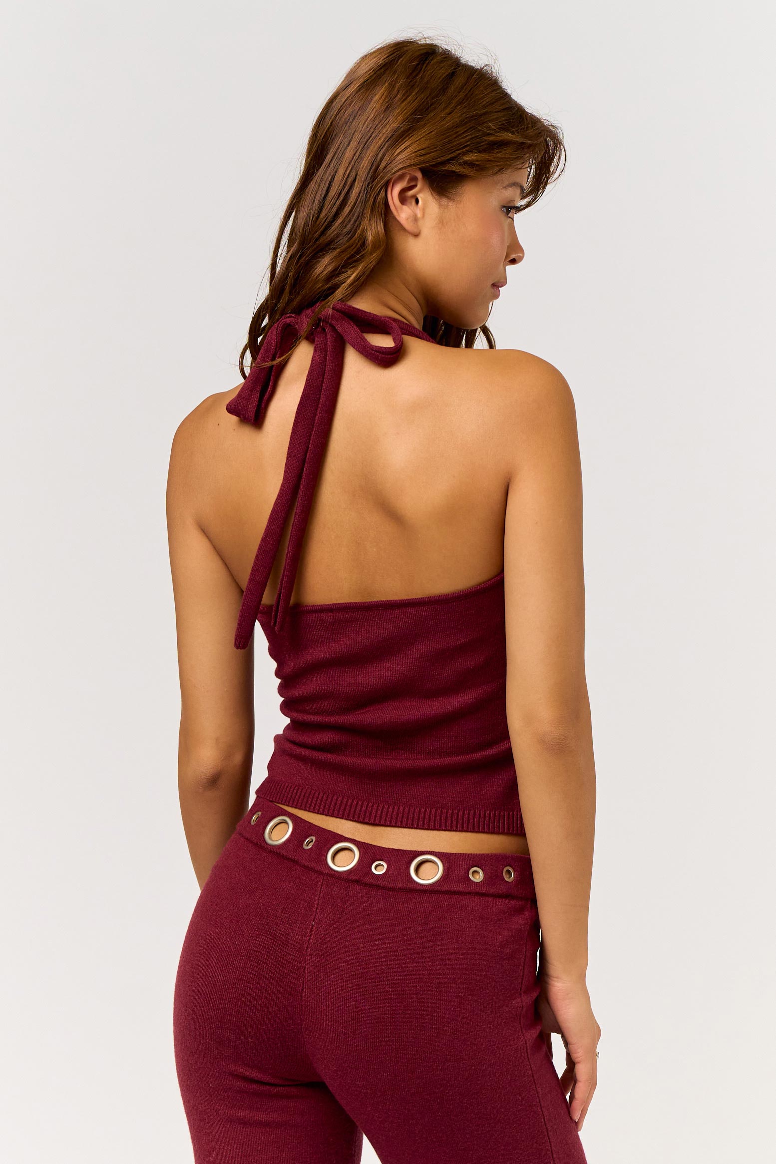 Groomet Halter Sweater Top - womens top/matching set collection
