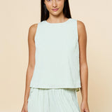 Sleeveless Back Tie Top
