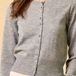 Button Down Cardigan - grey, womens cardigan collection