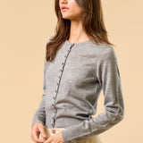 Button Down Cardigan - grey, womens cardigan collection