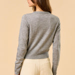 Button Down Cardigan - grey, womens cardigan collection