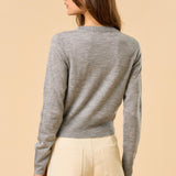 Button Down Cardigan - grey, womens cardigan collection